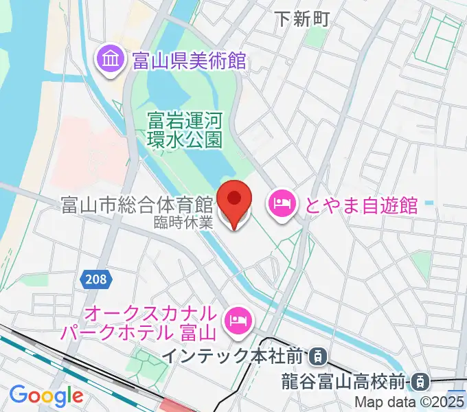 YKK AP ARENAの地図