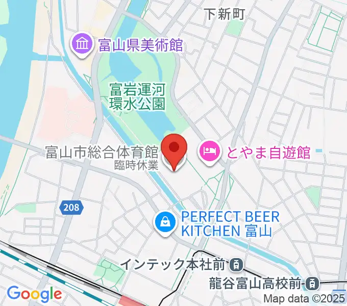 YKK AP ARENAの地図