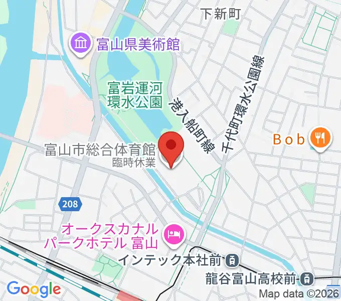 YKK AP ARENAの地図