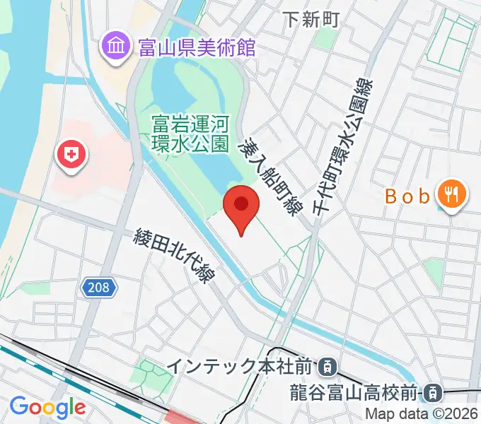 YKK AP ARENAの地図