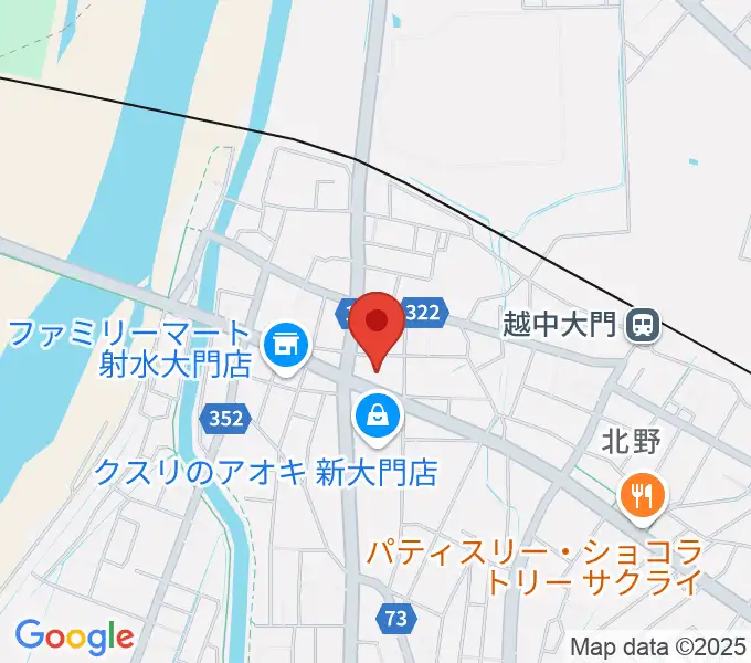 射水市大門総合会館の地図