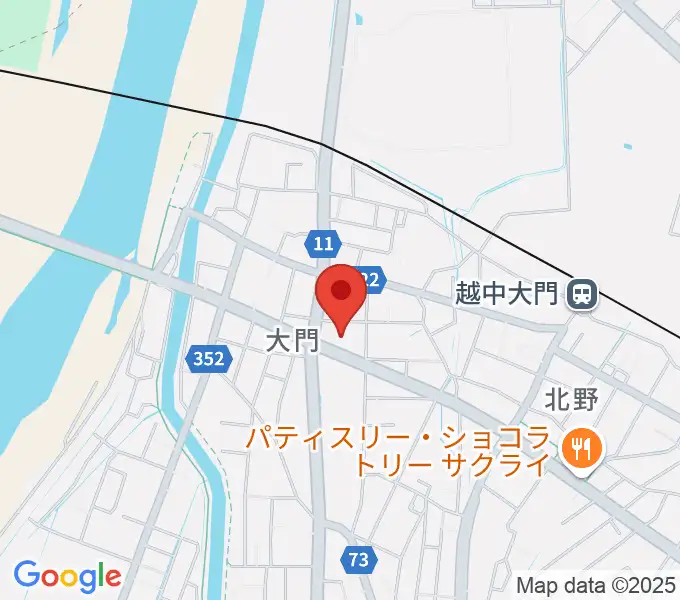 射水市大門総合会館の地図