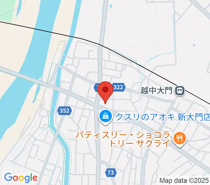 射水市大門総合会館の地図