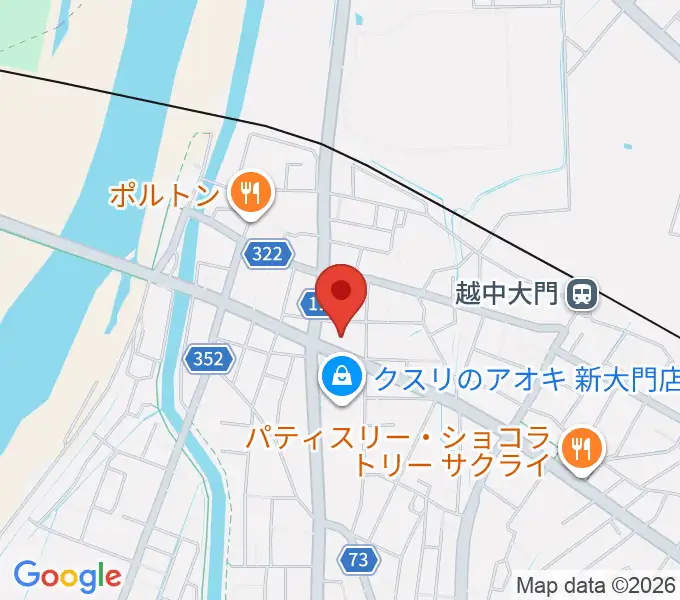 射水市大門総合会館の地図