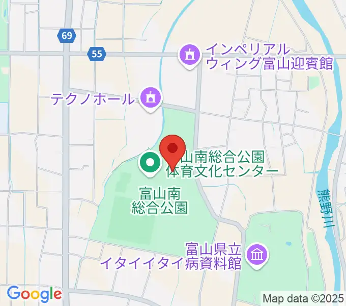 富山能楽堂の地図
