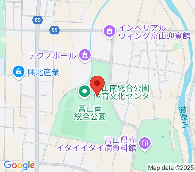富山能楽堂の地図