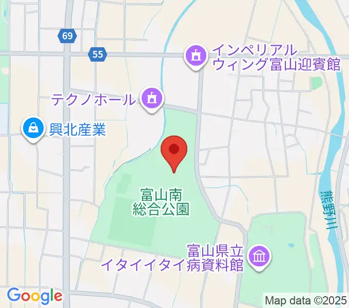 富山能楽堂の地図