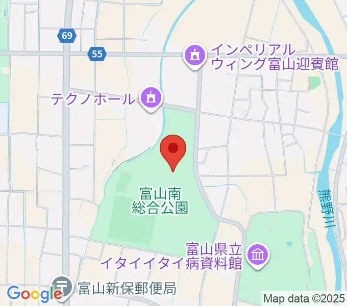 富山能楽堂の地図