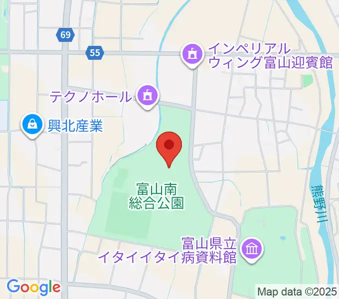 富山能楽堂の地図