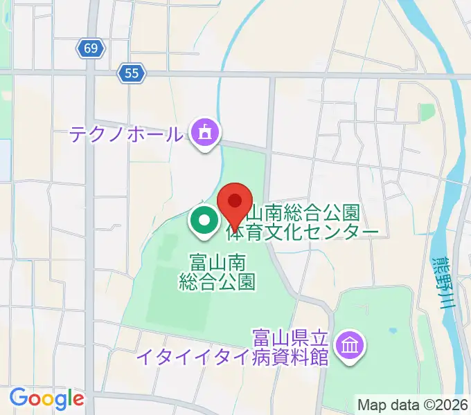 富山能楽堂の地図