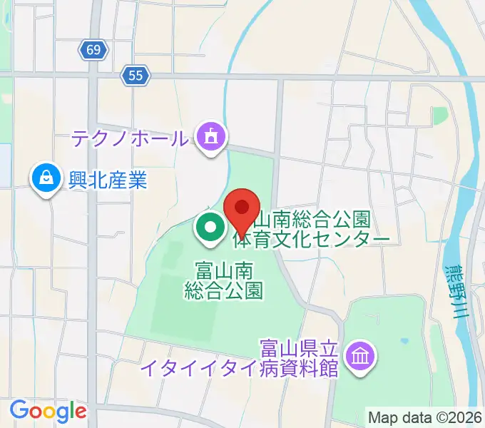 富山能楽堂の地図
