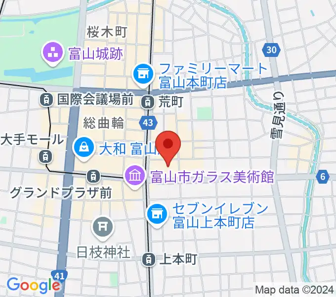 てるてる亭の地図