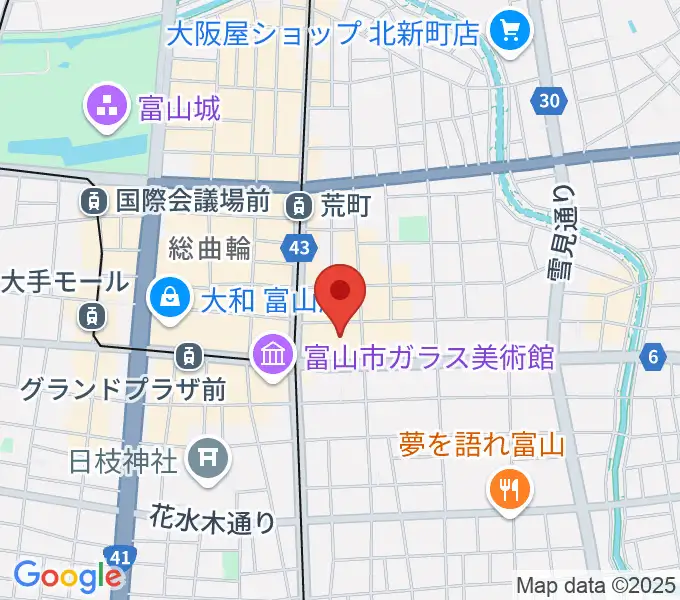 てるてる亭の地図