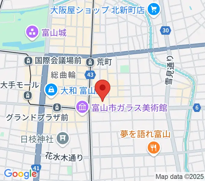 てるてる亭の地図