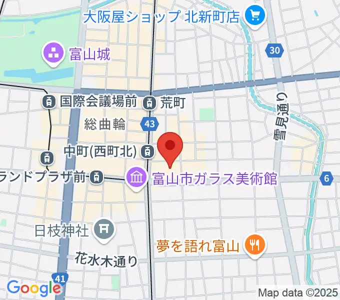 てるてる亭の地図