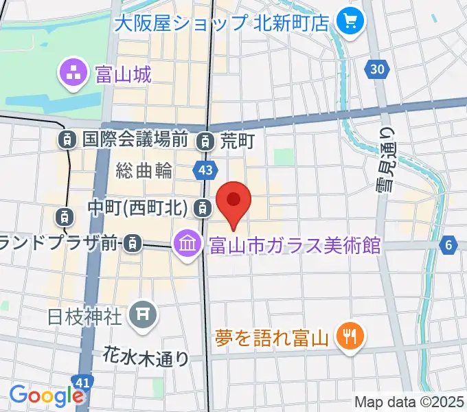 てるてる亭の地図