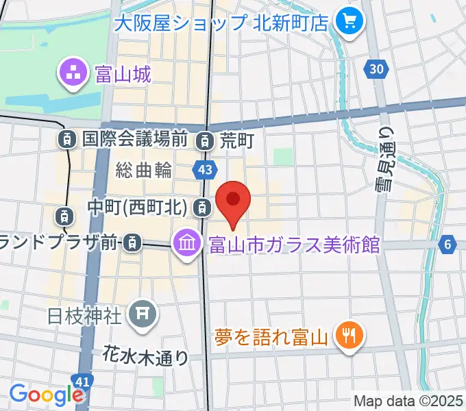 てるてる亭の地図