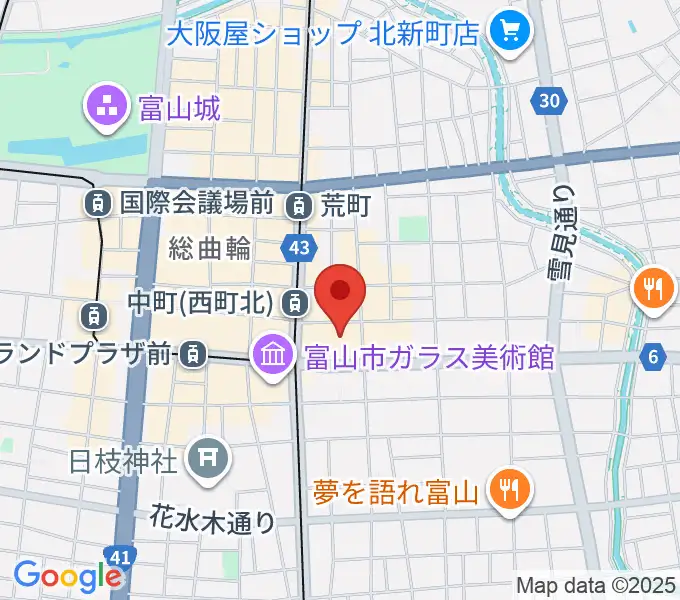 てるてる亭の地図