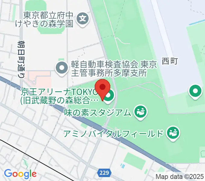 京王アリーナTOKYOの地図