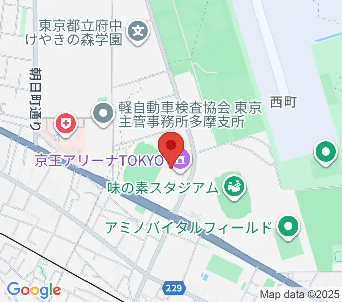 京王アリーナTOKYOの地図