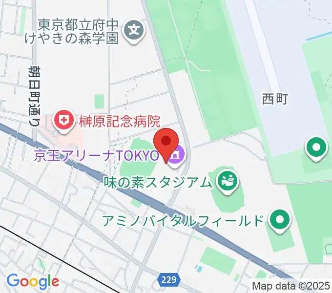 京王アリーナTOKYOの地図
