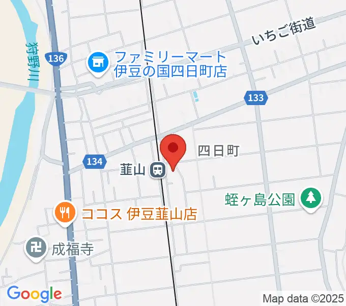 韮山文化センター韮山時代劇場の地図