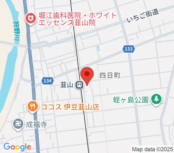 韮山文化センター韮山時代劇場の地図