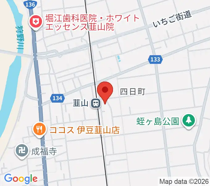 韮山文化センター韮山時代劇場の地図