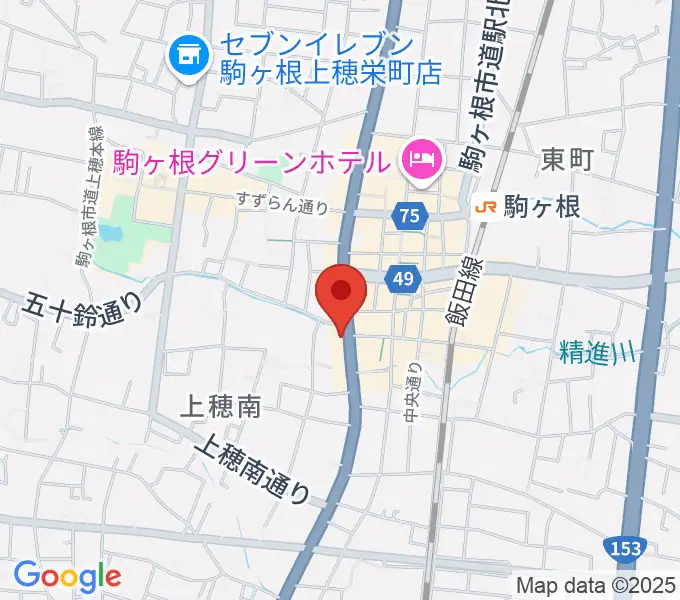 音の芽ホールの地図