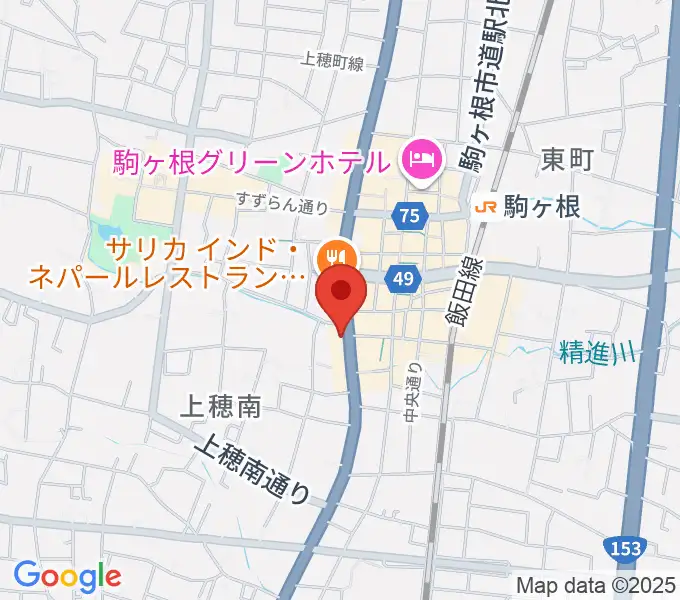 音の芽ホールの地図