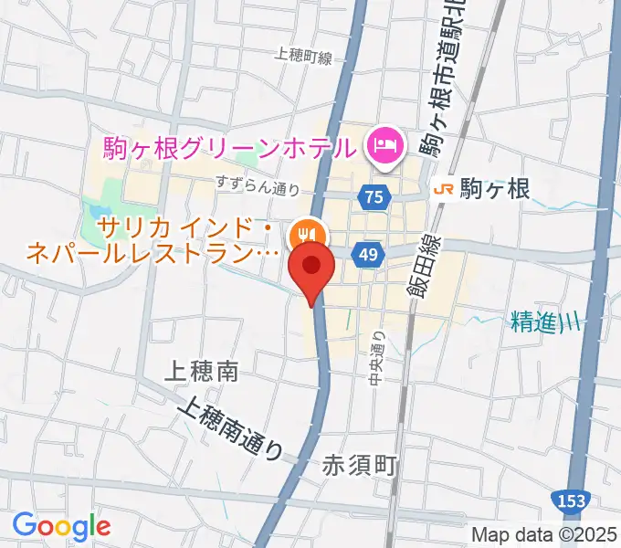音の芽ホールの地図