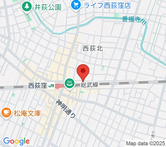 サウンドワゴンスタジオの地図