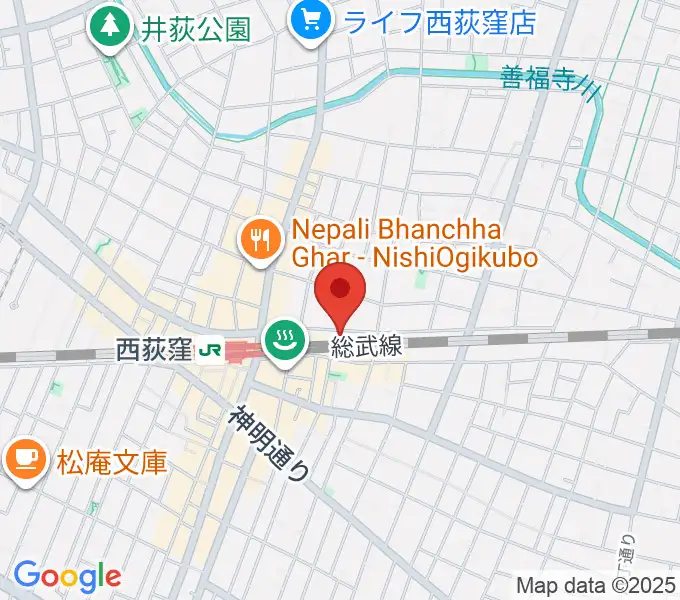 サウンドワゴンスタジオの地図