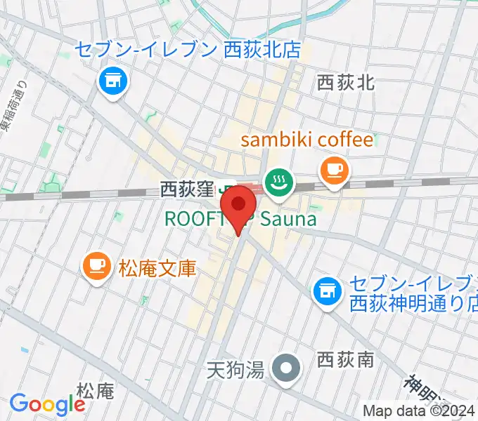 ニュースター楽器 西荻窪センターの地図