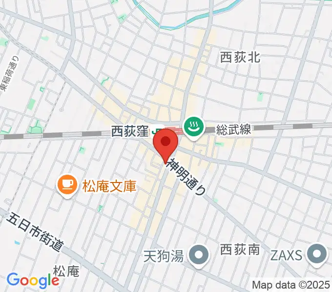 ニュースター楽器 西荻窪センターの地図