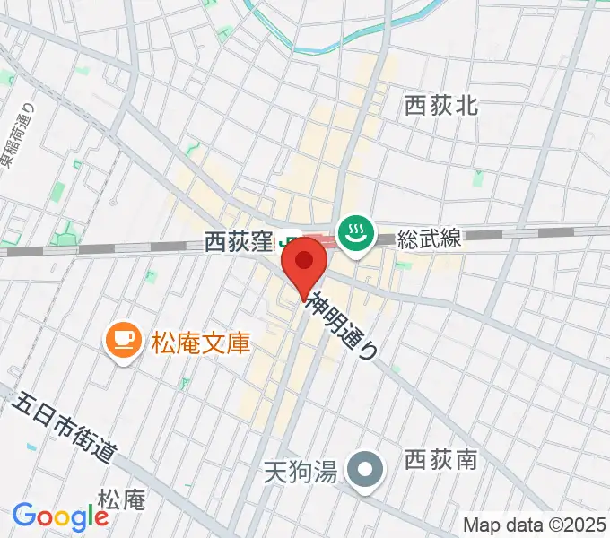 ニュースター楽器 西荻窪センターの地図