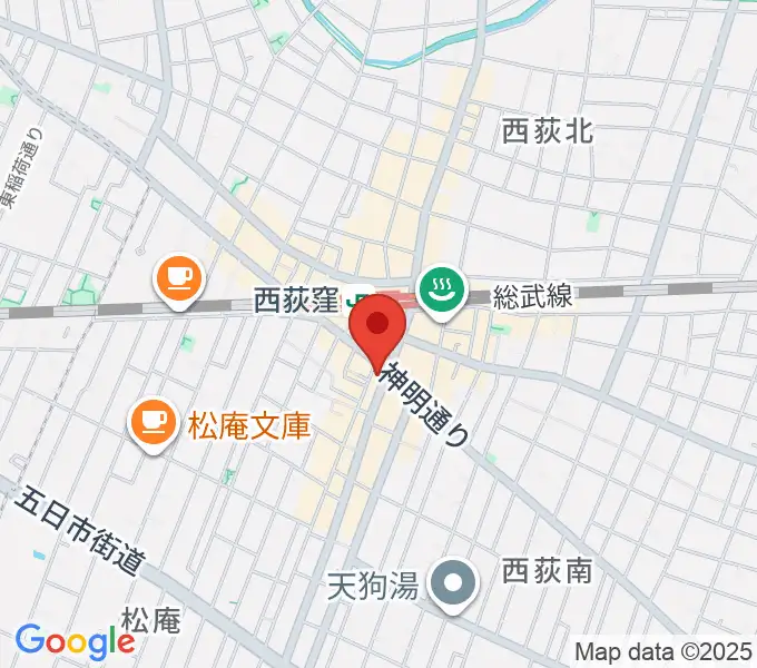 ニュースター楽器 西荻窪センターの地図