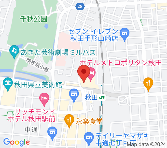 タワーレコード 秋田オーパ店の場所