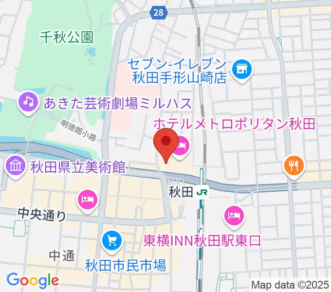 タワーレコード 秋田オーパ店の地図