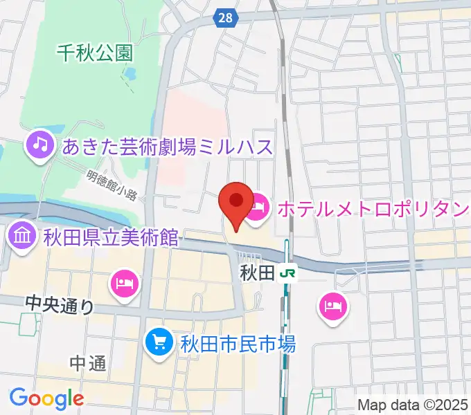 タワーレコード 秋田オーパ店の地図