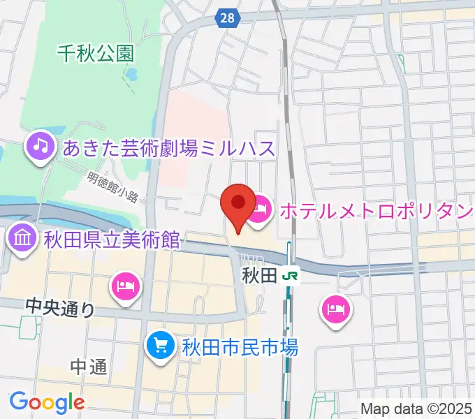 タワーレコード 秋田オーパ店の地図