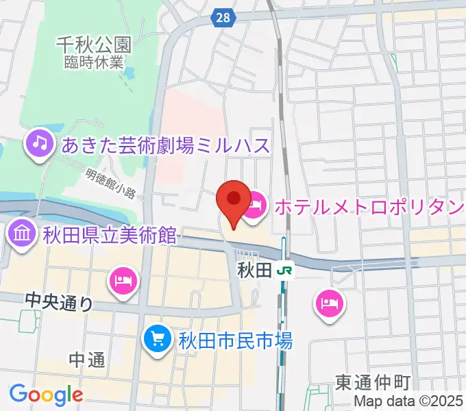タワーレコード 秋田オーパ店の地図