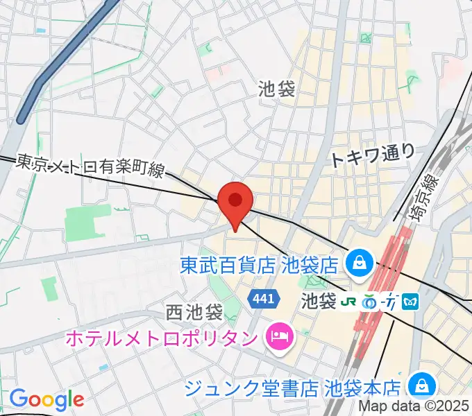 Space emo 池袋の地図