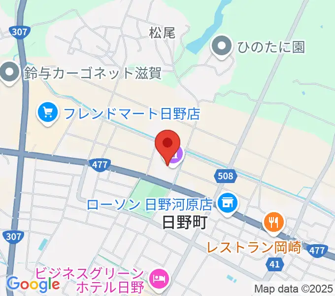 日野町町民会館わたむきホール虹の地図