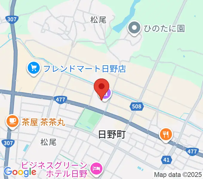 日野町町民会館わたむきホール虹の地図
