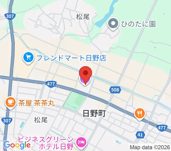 日野町町民会館わたむきホール虹の地図