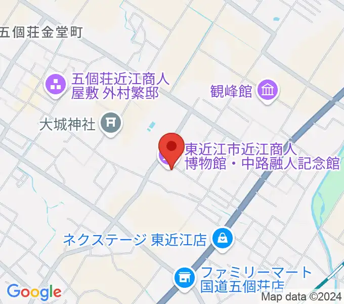 てんびんの里文化学習センターの地図