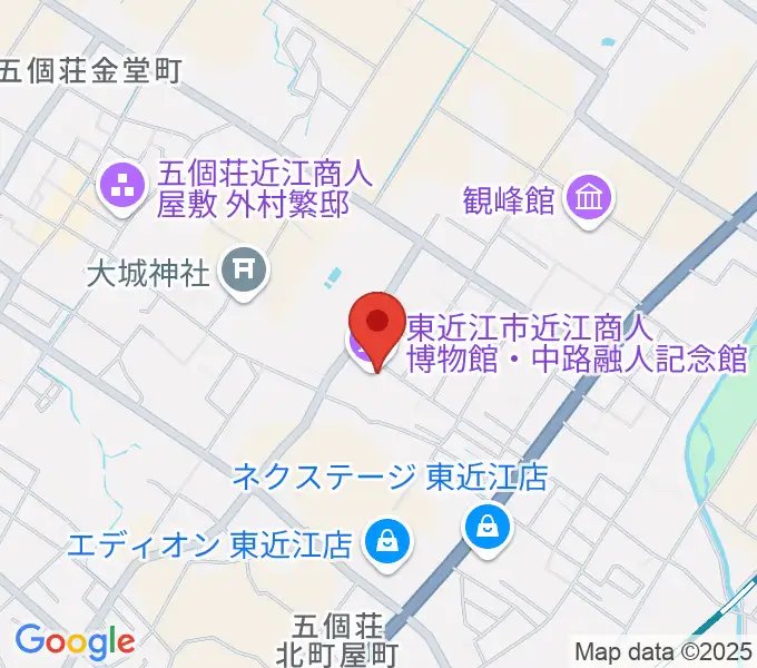 てんびんの里文化学習センターの地図