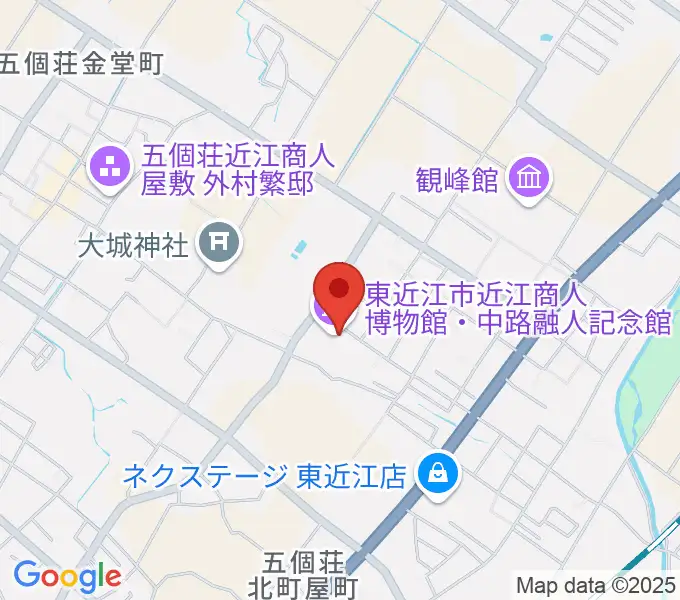 てんびんの里文化学習センターの地図