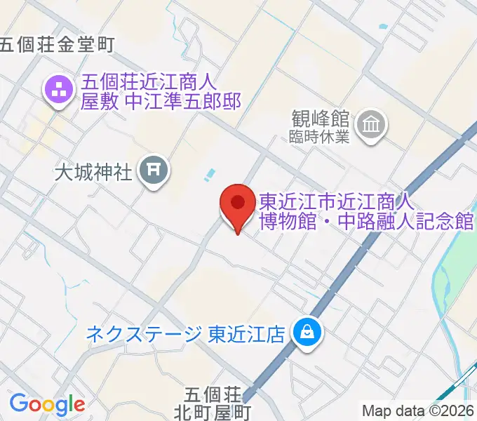 てんびんの里文化学習センターの地図